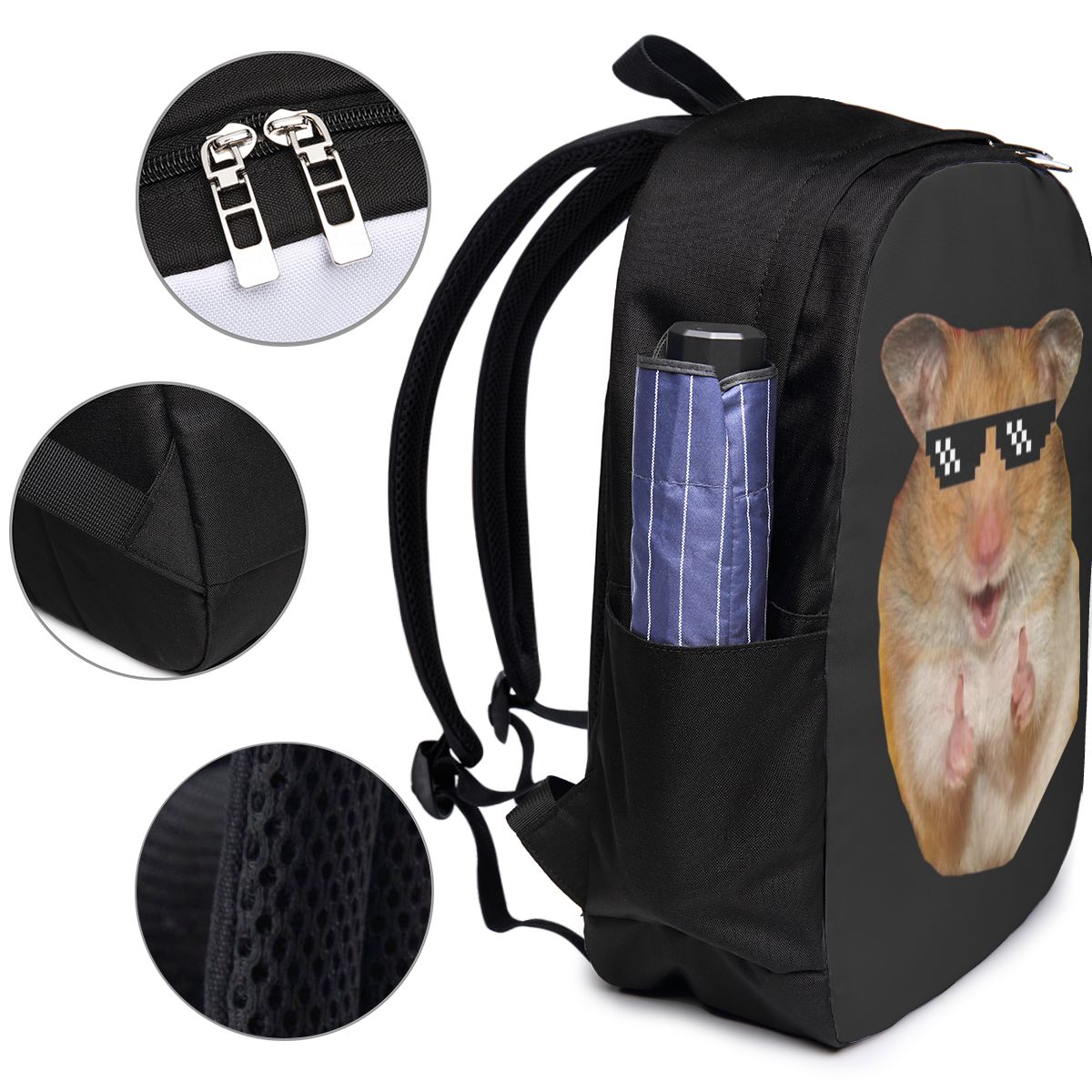 Funny Hamster Backpack Travel  - Laptop Bag 评论和价格