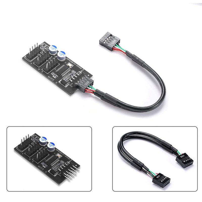 ABQX 9Pin USB Hub Connector US - Usb Hub 评论和价格