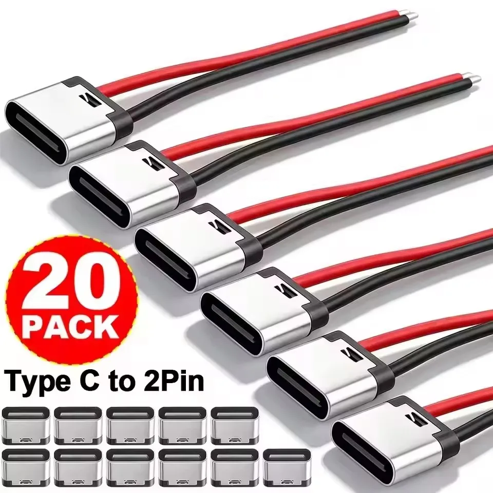 5-20PCS Type-C 2Pin Solder Wir - Usb Hub 评论和价格