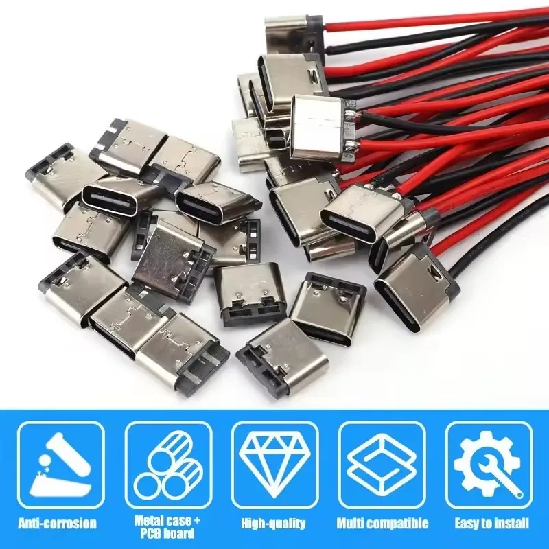 5-20PCS Type-C 2Pin Solder Wir - Usb Hub 评论和价格