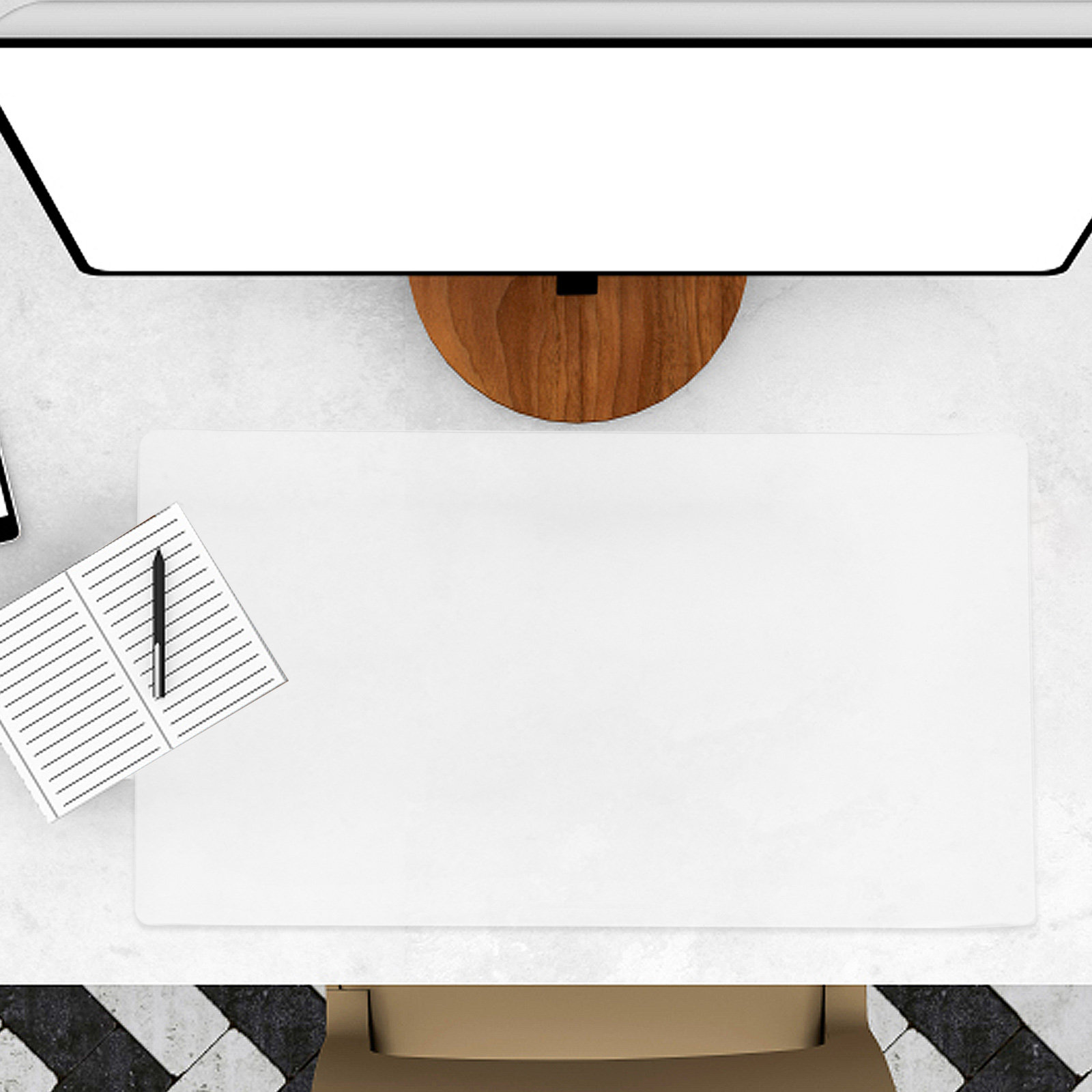 Clear PVC Desk Protector Desk  - Keyboard Cover 评论和价格