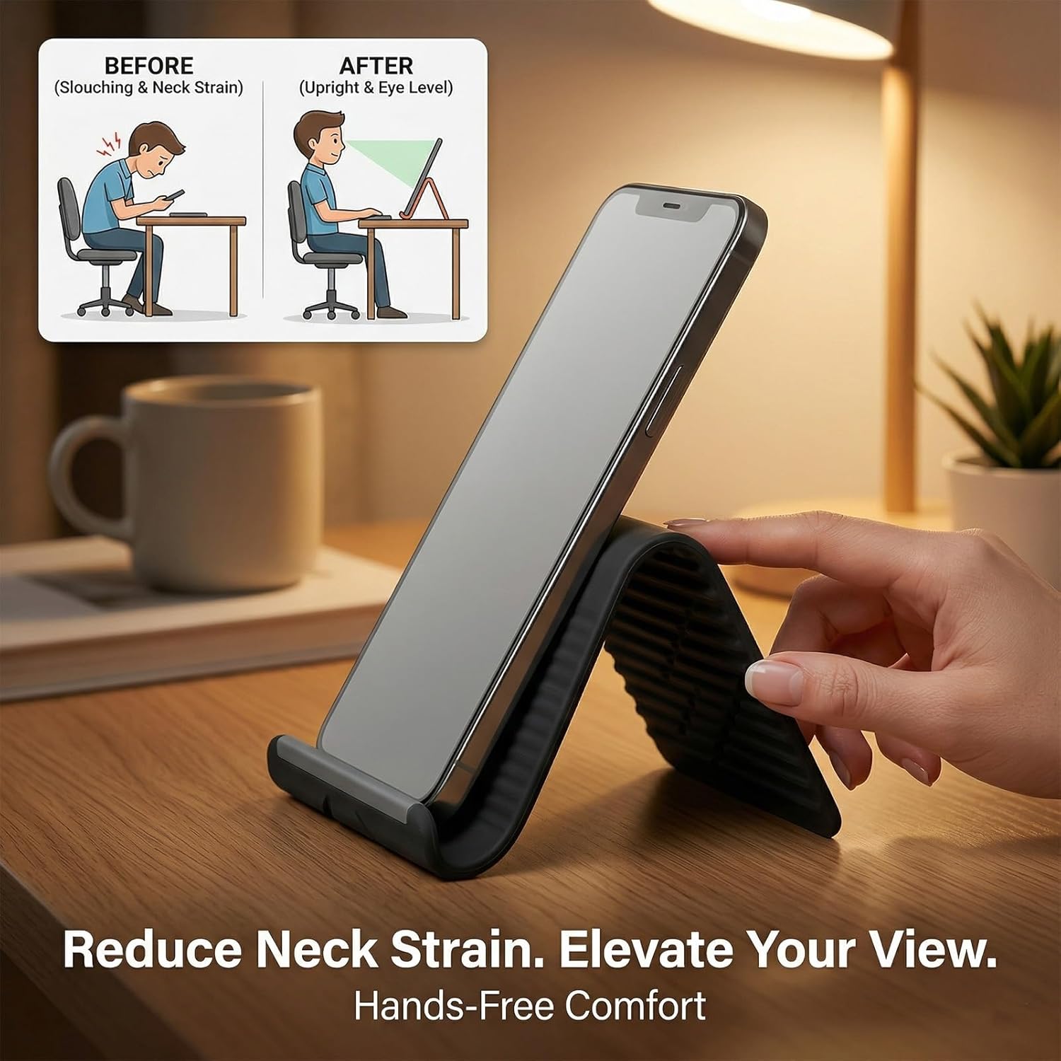 Lazy Portable Phone Stand Sili - Laptop Original Accessories 评论和价格