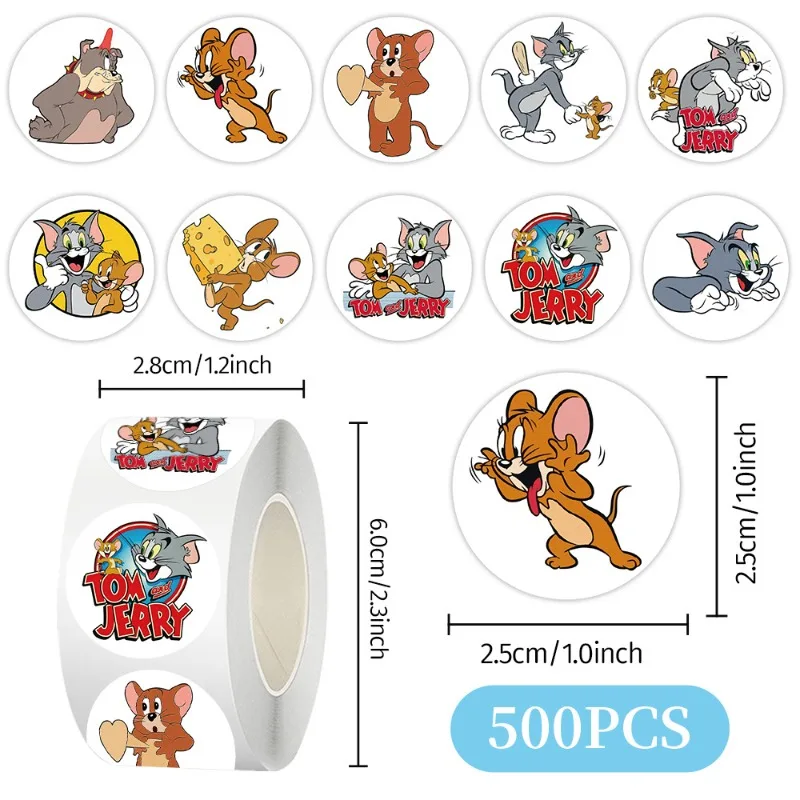 500pcs/Roll Toms and Jerrys St - Laptop Original Accessories 评论和价格